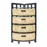 000824970657 Not Available Vale Corner Bookshelf Cabinet Storage Baskets