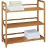0149827 014982299437 Organize It All Lohas Bamboo Tier Shelf