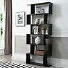 019213807023 Not Available Modern Staggered Black Luke Bookcase Transitional
