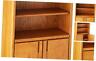 03070d-x Martin Furniture Contemporary Library Bookcase With Lower Doors Fully