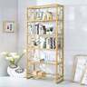 0840412123474 Acme Furniture Milton Goldtone Metal And Clear Glass
