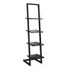 Designs2go 095285415854 Tier Ladder Bookshelf Black In