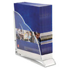 0747112 10133 Acco Stratus Acrylic Magazine Rack Clear Brands 074711101332