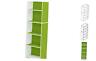 11055wh-gr Furinno Reversible Color Open Shelf Bookcase