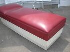 1295.00 Red Medical Bed First Aid Station Tatoo Massage W Paper Dispenser