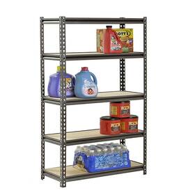 100x45x180cmgrey 13029412 975685862628 5 Tier Heavy Duty Storage Shelf Garage Shelving Unit Grey