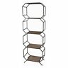 14407 Privilege International Tiered Decorative Bookcase Black 805572144073