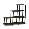 16107wn-br Furinno Ladder Space Shelf