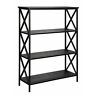161844bl  Convenience Concepts Tucson Bookcase Black 095285415779