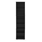 17057ex Furinno Jaya Space Saving Multimedia Storage Tower Espresso 816718025590