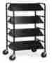 176001 Sanduky Buddy Sandusky Book Truck Library Cart Black