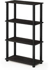 18028ex-bk Furinno Compact Multipurpose Shelf With Square