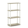 18028ok-wh Furinno Display Rack With Square Tube Sonoma 691165811343