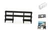 18073ex-bk Furinno Multipurpose Wide Shelf Tv