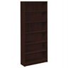 1877n Hon Series Bookcase Six Shelf Mahogany 641128736671