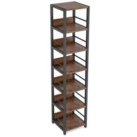 1easylife 648722136579 Industrial 75ftft Tall Solid Corner Shelves 6-tier Narrow