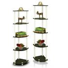 2-99811ex-wh Furinno Corner Display Shelves White Set Of 748252345912