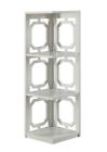 203270w Omega Tier Corner Bookcase White In 095285417025