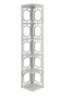 203280w Omega Tier Corner Bookcase White In 095285417032