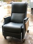 001-002 203760 Patrician Lot Of Medical Hospital Commercial Recliner On Casters Blue
