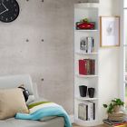 20461141 White Corner Wooden Storage Display Stand Bookshelves Furniture
