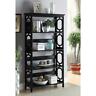 20559212 Copper Grove Vertical Tier Black Bookcase Living Room 689806986215