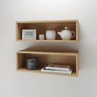 223505 Nexera Wall Shelves Set Of Natural Maple 687174987100