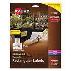 22828 Avery Removable Rectangle Labels Trueblock Technology Glossy 804993342860