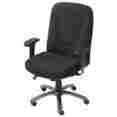 240123bk Paramount Big Tall Contoured Office Chair Black Fabric 707022012591