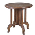 7929775 24372 Uttermost Imber Round Accent Table In Reclaimed Solid 792977243725