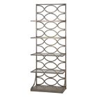 7929771 24622 Uttermost Lashaya Hand Forged Silver Leaf Etagere With 792977246221