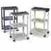 52529531 24x18in Yozos Connectors Adapters Luxor H Wilson Height Cart Shelf Four 4in Swivel Casters Two W Brakes