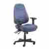 250575bl Paramount 8 Way Adjustable Fabric Executive Chair Blue