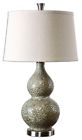 7929773 26299 Uttermost Hatton Pale Green Dimpled Ceramic Table Lamp 792977262993