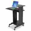 7176415 27547 Balt Presentation Cart Three-shelf 21-1 2w X 30d 40-1 2h Black 717641275475