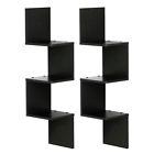 2fr16127ex Furinno Tier Wall Mount Floating Corner Square Shelf 816718022438