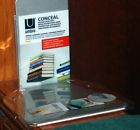 330637-560 Umbra Conceal Invisible Floating Bookshelf Small Silver New
