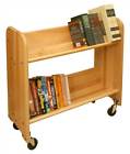 23787 3312 Catskill Craftsmen Book Video Cart Shelves Natural Birch 010246331202