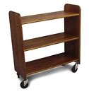 3325 Catskill Craftsmen Library Book Truck With Flat Shelves 010246332506
