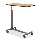 3400 Hausmann Overbed Table Adjustable Height 30 X15 X45 Oak Laminate 758399421196