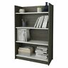352148 Nexera Chrono Shelf Standard Bookcase Bark Grey And White
