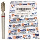 368-018c Defend Brand New Diamond Burs Football Coarse Red