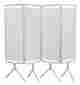 3740-09 Winco Manufacturing 4 Panel Aluminum Folding Privacy Screen 190584171804