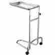 38mys003-tri2c-11 Aaccessories Mobile Mayo Stainless Steel Tray Stand Double-post Adjustable Medical Equipment 637509400033