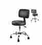 40092-s Apontus Medical Salon Dental Doctor Stool With Back Cushion Tattoo Office Chair Black