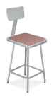 6324hb 401149 National Public Seating Adjustable Stool W Hardboard Seat And Backrest 25 33 In Id
