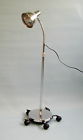 41414 Brandt Industries 60 Exam Floor Lamp With Polished Aluminum Shade And Mobile Base