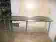 418m Stainless Steel Table Duke Steal With Bottom Shelf Backsplash
