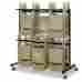 4199bl Safco Two-tier Chair Cart 64-1 2w X 33-1 2d 70-1 4h Black 073555419924
