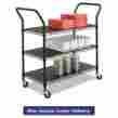 5338bl Safco Wire Utility Cart Three-shelf 43-3 4w X 19-1 4d 40-1 2h Black 073555533828